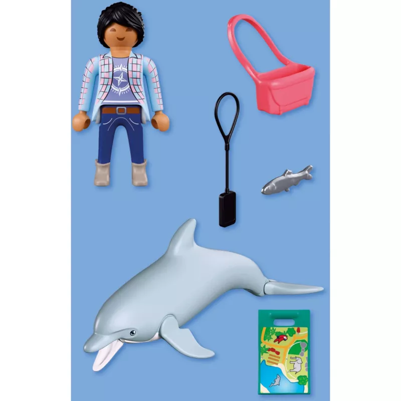 PLAYMOBIL 72091 Animals & Friends Zoo dolfijn en bezoekers