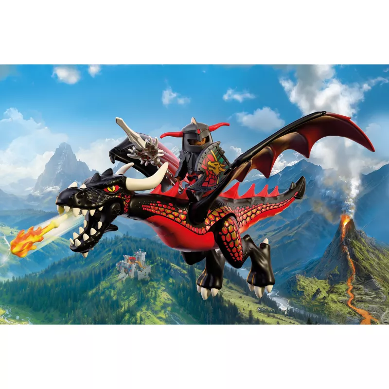 Playmobil 72114 ridder zwarte draak