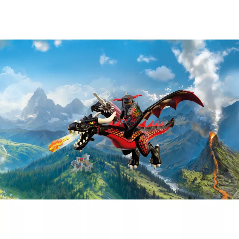 Playmobil 72114 ridder zwarte draak