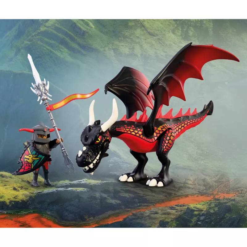 Playmobil 72114 ridder zwarte draak