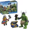PLAYMOBIL Knights 72116 Troll met Leeuwenridder-schat
