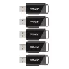PNY Attaché X USB-flashdrive 64 GB USB 3.2 Gen 1 multiverpakking van 5 (P-FD64GX5ATTX-EF)