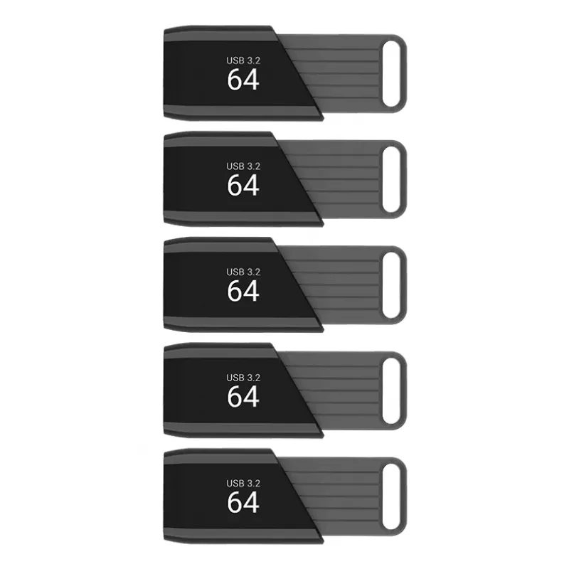 PNY Attaché X USB-flashdrive 64 GB USB 3.2 Gen 1 multiverpakking van 5 (P-FD64GX5ATTX-EF)