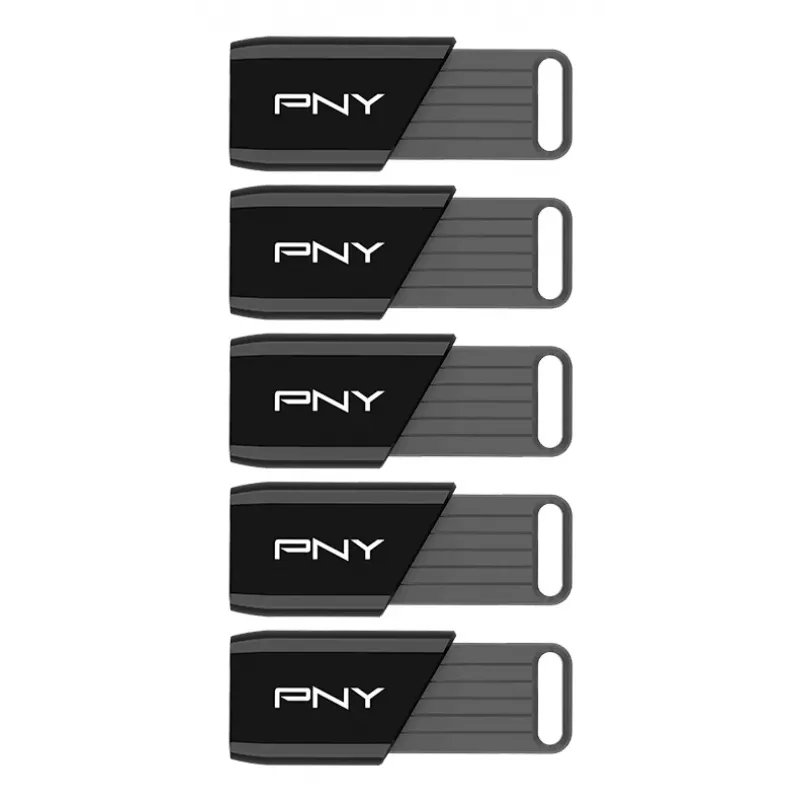 PNY Attaché X USB-flashdrive 64 GB USB 3.2 Gen 1 multiverpakking van 5 (P-FD64GX5ATTX-EF)