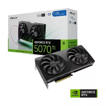 PNY GeForce RTX 5070 Ti Slim OC 16GB GDDR7 PCIe 5.0 grafische kaart