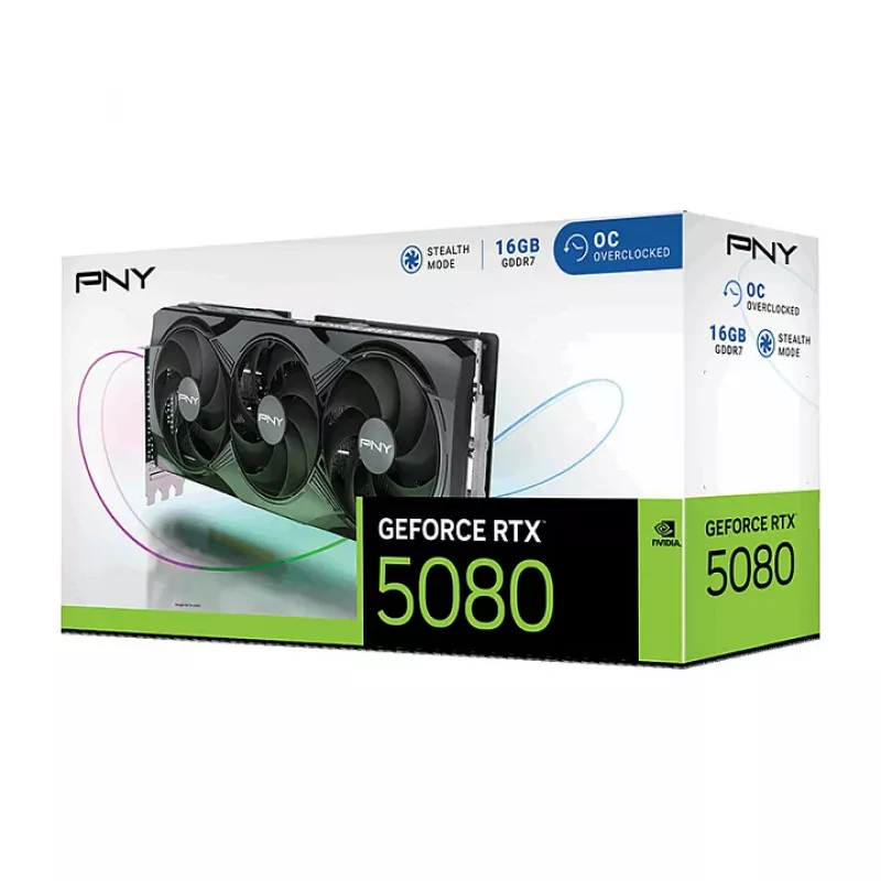 PNY GeForce RTX 5080 OC grafische kaart - GeForce RTX 5080