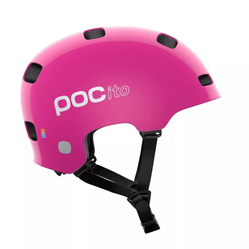 POCito Crane MIPS kinderfietshelm - neonroze - maat M (55-58 cm)