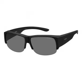 Polaroid Ancillaries PLD9007SDL5 unisex zonnebril - zwart montuur, grijze gepolariseerde glazen