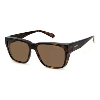 Polaroid Ancillaries PLD9018S086 unisex zonnebril Havana montuur bruin gepolariseerde glazen