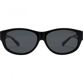 Polaroid Ancillaries PLD9020S08A unisex kinderen zonnebril - zwart montuur, grijze gepolariseerde glazen