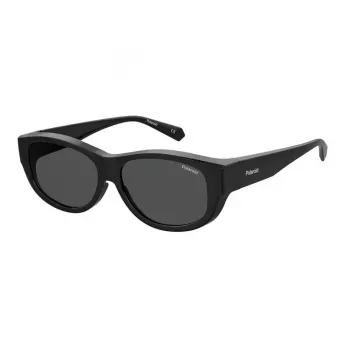 Polaroid Ancillaries PLD9020S08A unisex kinderen zonnebril - zwart montuur, grijze gepolariseerde glazen