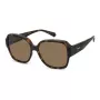Polaroid Ancillaries PLD9021S086 unisex zonnebril - havanna schildpad montuur, bruine gepolariseerde glazen