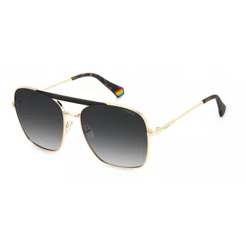 Polaroid PLD 6201/S dames aviator zonnebril Havana bruin gepolariseerd