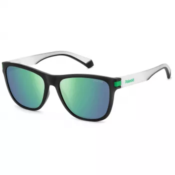 POLAROID PLD2138S3OL unisex rechthoek zonnebril - Havanna montuur, bruine gepolariseerde glazen