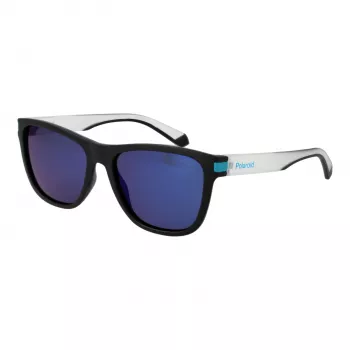 POLAROID PLD2138S560VK Unisex rechthoekige gepolariseerde zonnebril - Havana bruin