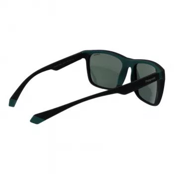 POLAROID PLD2141S563OL unisex zonnebril - Havana montuur, groene gepolariseerde glazen, 57 mm