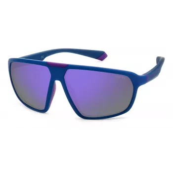 POLAROID PLD2142S802 unisex zonnebril havanna montuur grijze gepolariseerde glazen 61mm