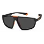 POLAROID PLD2142SRC2 unisex rechthoek zonnebril - Havanna montuur, bruine gepolariseerde glazen