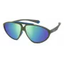 POLAROID PLD2151/S Unisex zonnebril Havana montuur groene gepolariseerde glazen 62mm