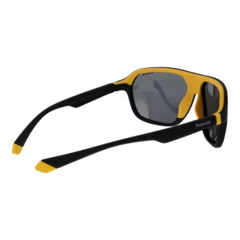 Polaroid PLD2152S58PGC unisex rechthoekige zonnebril - grijs montuur, grijze gepolariseerde glazen, UV400