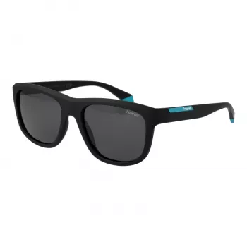 Polaroid PLD2163/S unisex zonnebril - zwart montuur, grijze gepolariseerde glazen - 54 mm