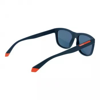 POLAROID PLD2163S545BF unisex vierkante zonnebril - Havana propionaat montuur - bruine gepolariseerde polycarbonaatglazen - 54/18/145 mm