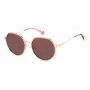 POLAROID PLD4160GSXDDB unisex rechthoekzonnebril - gepolariseerd UV400 grijs glas zwart montuur