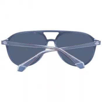 POLAROID PLD4162S5609V unisex vierkante zonnebril - zwart montuur grijs gepolariseerd glas 56/16/145 mm