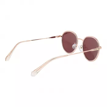 Polaroid PLD4173GSX51D unisex rechthoek zonnebril - zwart montuur, grijze gepolariseerde glazen, 51 mm