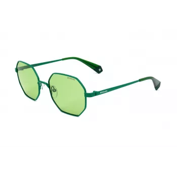 Polaroid PLD6067S1EDUC unisex zonnebril - zwart montuur, grijze gepolariseerde glazen, 53 mm