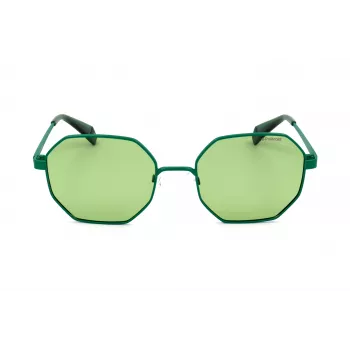 Polaroid PLD6067S1EDUC unisex zonnebril - zwart montuur, grijze gepolariseerde glazen, 53 mm