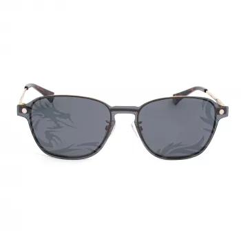 POLAROID PLD6119GCSJ5G unisex rechthoekige zonnebril - Havana montuur, grijs gepolariseerde glazen, 53 mm