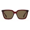 POLAROID PLD6160SC9ASP dames rechthoekige zonnebril - smoke grey polarized