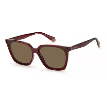 POLAROID PLD6160SC9ASP dames rechthoekige zonnebril - smoke grey polarized