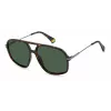Polaroid PLD6182/S unisex zonnebril - havana schildpadmontuur, bruine gepolariseerde glazen, 59 mm