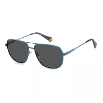 Polaroid PLD6195SXFLLF unisex rechthoekige zonnebril - gepolariseerd UV400 58mm
