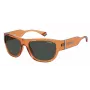 Polaroid PLD6197SMCL7Q unisex rechthoekige zonnebril - Havana/bruin - gepolariseerd UV400