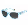 POLAROID PLD6197SMCMVU unisex Havana vierkante zonnebril - bruine gepolariseerde glazen
