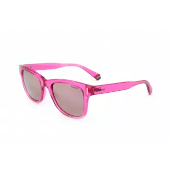 Polaroid PLD6206SMU1 unisex zonnebril - zwart montuur, grijze gepolariseerde glazen, 51 mm