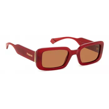 POLAROID PLD6208SXC9AF dames gepolariseerde zonnebril - zwart montuur grijze glazen 52 mm