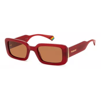 POLAROID PLD6208SXC9AF dames gepolariseerde zonnebril - zwart montuur grijze glazen 52 mm
