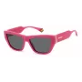 POLAROID PLD6210SXMU1 dames gepolariseerde zonnebril Havana bruin verloop 55mm