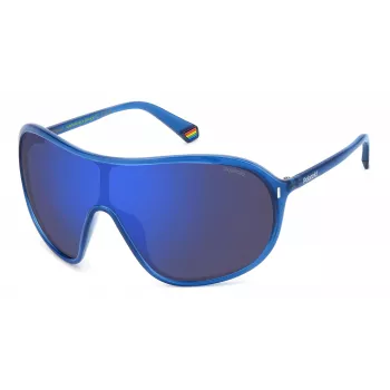 POLAROID PLD6216SPJP unisex vierkante pilot zonnebril Havana groen gepolariseerd