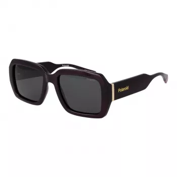 POLAROID PLD6223SX54B3 unisex rechthoekige zonnebril - Havana bruin - 54/19/140 mm