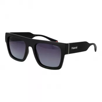 POLAROID PLD6224SX5400 unisex zonnebril Havana vierkant montuur grijs gepolariseerd glas 54/20/140 mm