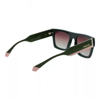 Polaroid PLD6224SX541E unisex rechthoek zonnebril - grijze glazen, zwart/grijs montuur