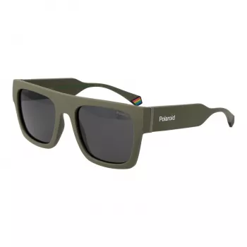 POLAROID PLD6224SX543Y unisex rechthoekige zonnebril havanna groen 54 mm