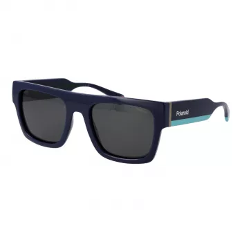Polaroid PLD6224SX54PJ unisex zonnebril - zwart montuur, grijze gepolariseerde glazen, 54 mm