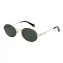 POLAROID PLD6228SX532M unisex rechthoekige zonnebril - bruin Havana montuur, bruine gepolariseerde glazen, 53 mm