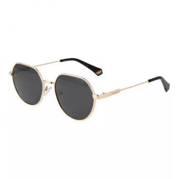 Polaroid PLD6236SX54RH unisex rechthoekige zonnebril - havana montuur bruine glazen 54mm